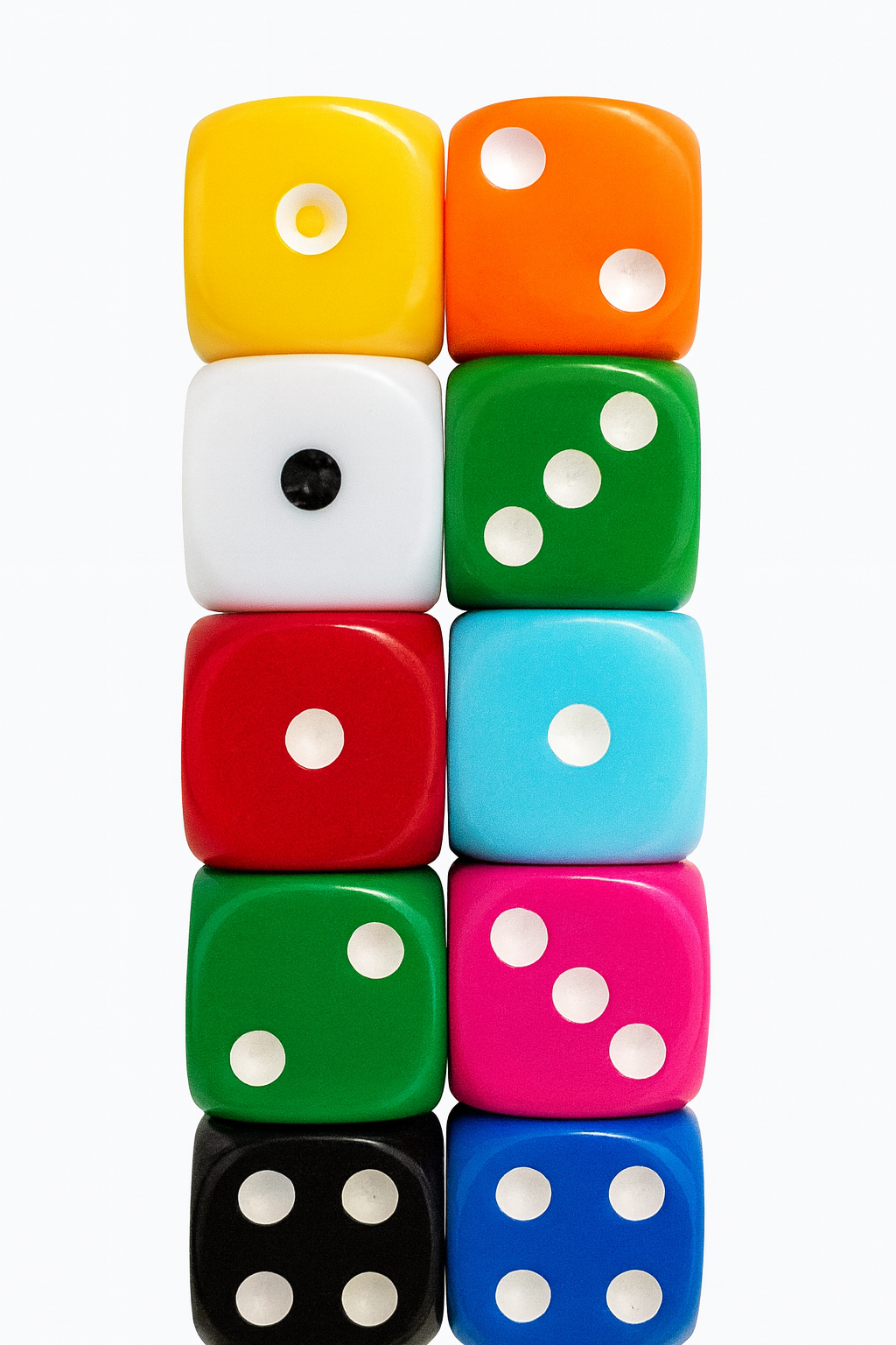 Dés 16 mm acrylique