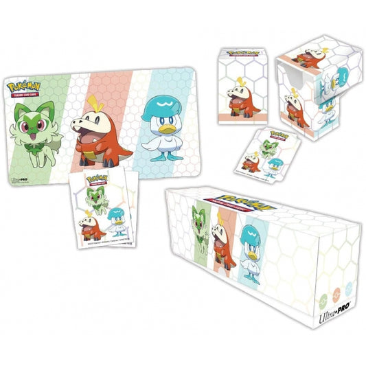 BUNDLE Pokemon PALDEA - Tapis, Deck box et Sleeves