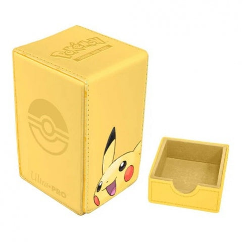 Pokemon -  Alcove Flip Box SIMILICUIR - Pikachu - JAUNE