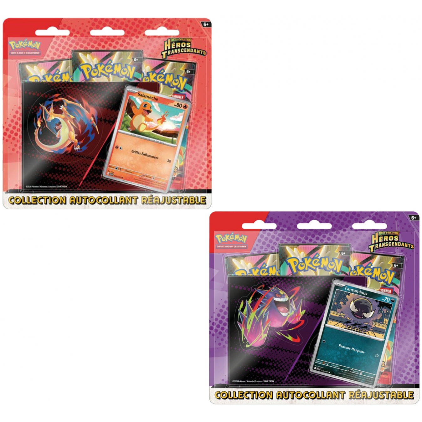 Pokemon - Tripack ME 2.5 heros transcendant avec autocollant