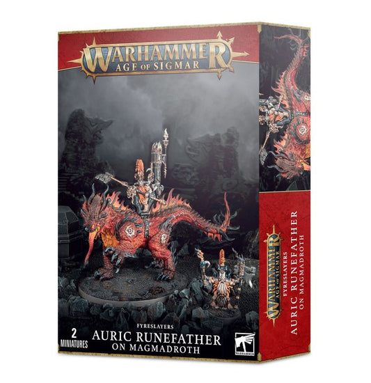 Fyreslayer - AuricRune father on Magmadroth /Fils des Runes Aurique sur Magmadroth/Frapperune Aurique sur Magmadroth