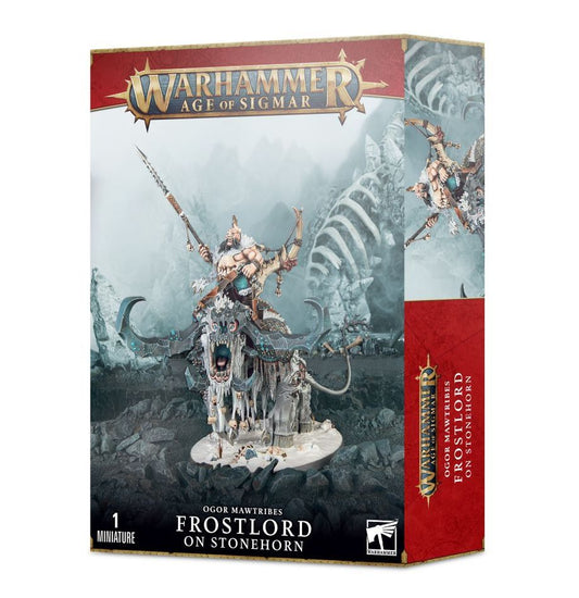 Ogor Mawtribes - Frostlordon Stonehorn/Stonehorn Beastriders/Huskard on Thundertusk/Frostlord on Thundertusk